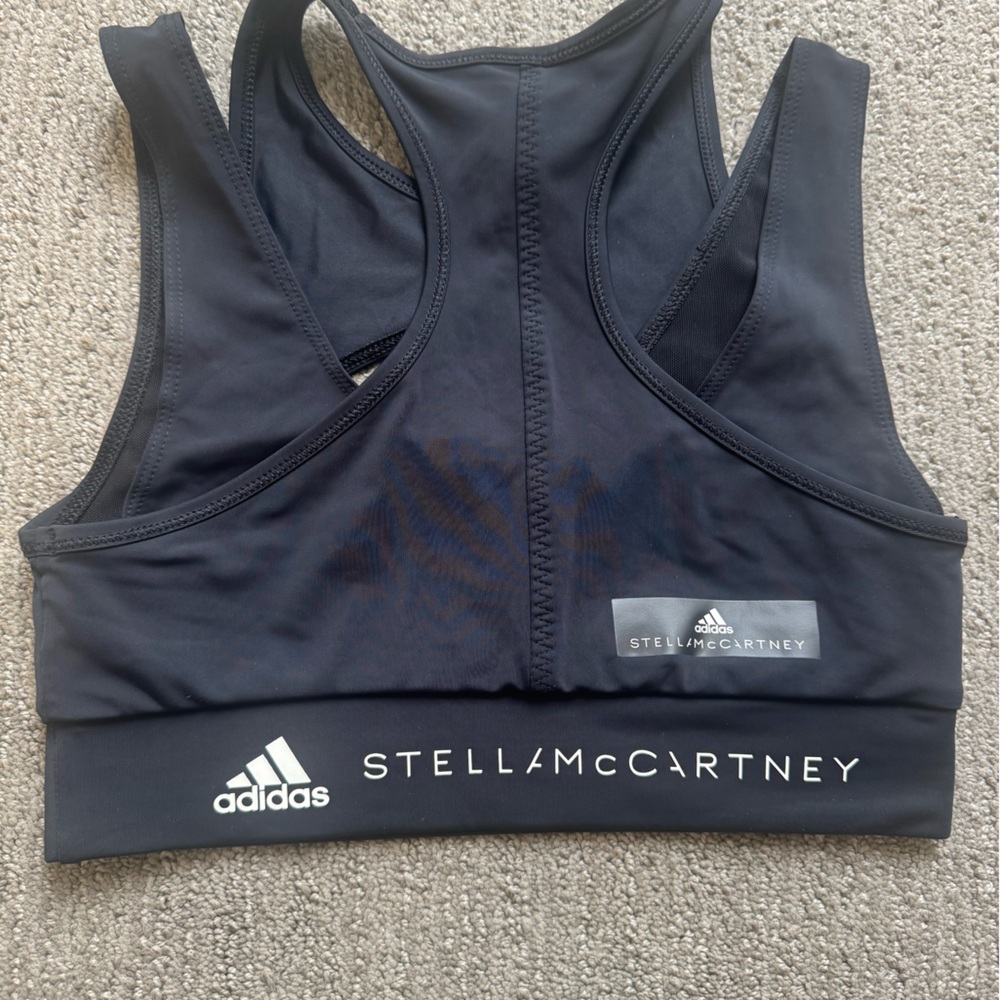 Stella McCartney x Adidas Women’s Crop Bra Top in Black - Picture 6 of 6